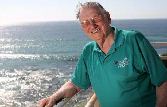 Photo of the Late Norman May at Bondi Beach