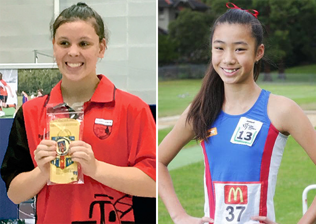 Photo of Tarah Ogilvie and Alyssa Lowe copyright The Northern District Times 12 Apr 2016