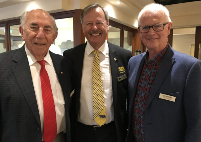 North Ryde RSL President Jim Morris, Ryde Sports Foundation Chairman Jim Hull & Director Jim Towers at 2019 North Ryde RSL Directors Lunch North Ryde RSL President Jim Morris, Ryde Sports Foundation Chairman Jim Hull & Director Jim Towers at 2019 North Ryde RSL Directors Lunch.JPG