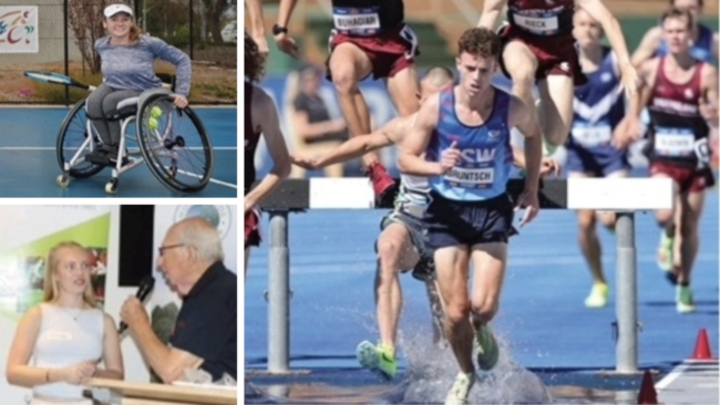 Sports Stars 7 8 and 9 Photo of Hayley Slocombe, Mikayla Kelleher & Adam Bruntsch